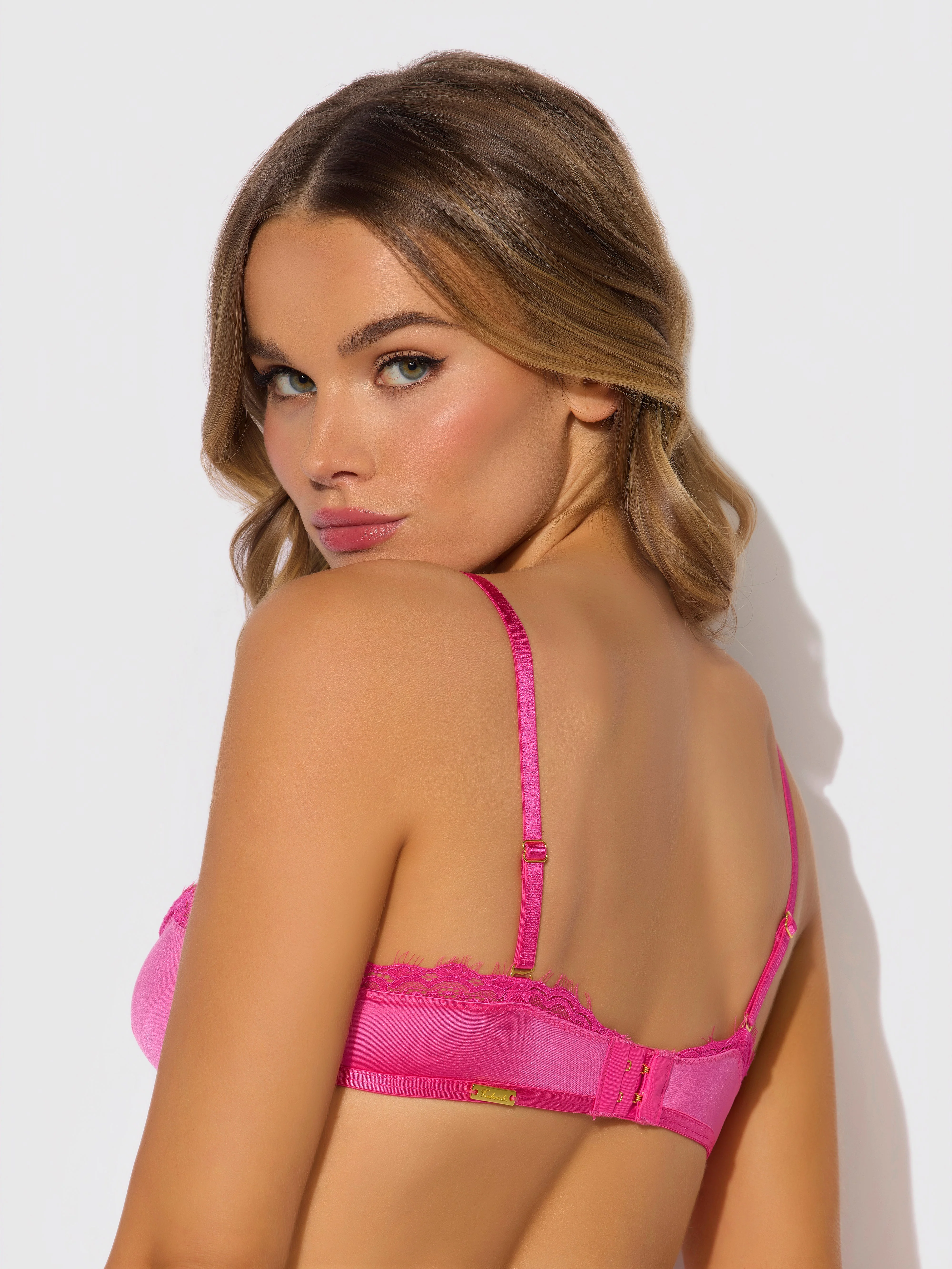 Neev Lace  & Oilslick Push Up Half Up Bandeau Bra - Image 3