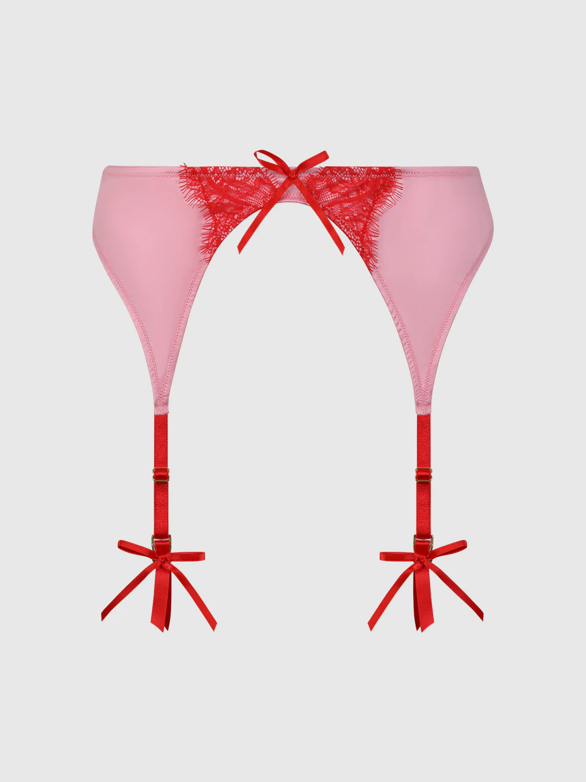 Rising Star Liquid Satin & Lace Garter Belt - Image 8