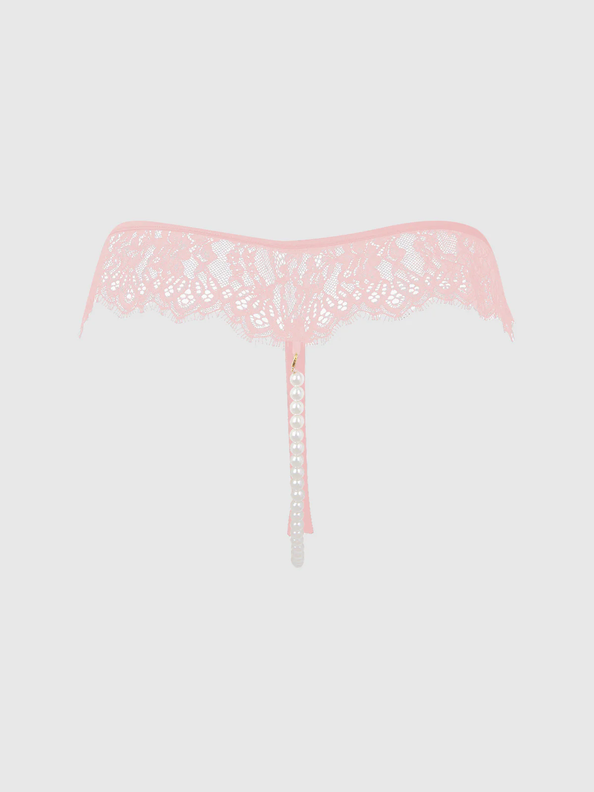 Rosalind Lace & Pearl Open Thong - Image 5